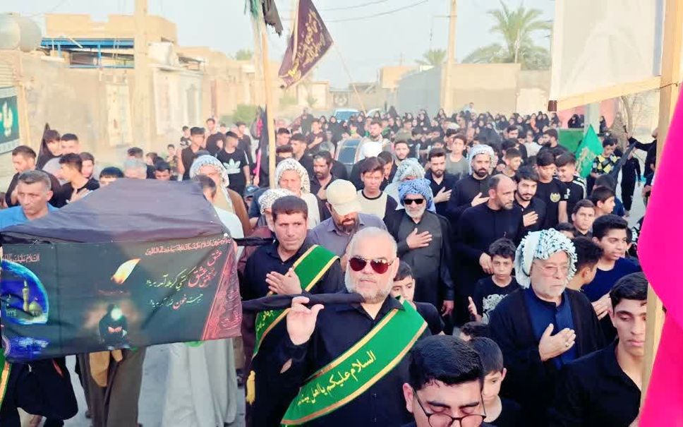تشییع نمادین پیکر امام حسین(ع) در گمبوعه بزرگ