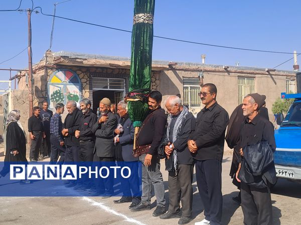 مراسم عزاداری و زنجیر زنی شهادت امام حسن مجتبی(ع) و رحلت پیامبر اکرم (ص) در  روستای کفکی خراسان رضوی