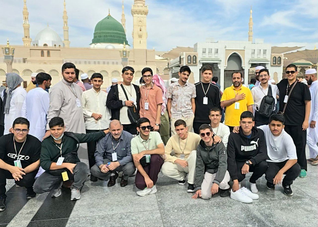 گام اول سفر حج دانش‌آموزی در مدینه