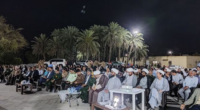 بزرگداشت سالروز آزادی خرمشهر در جوار امامزادگان شهرستان حاجی آباد