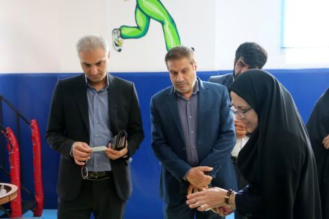 بازدید از اتاق درس تر بیت بدنی دبستان شاهد لاله‌ها ری یک