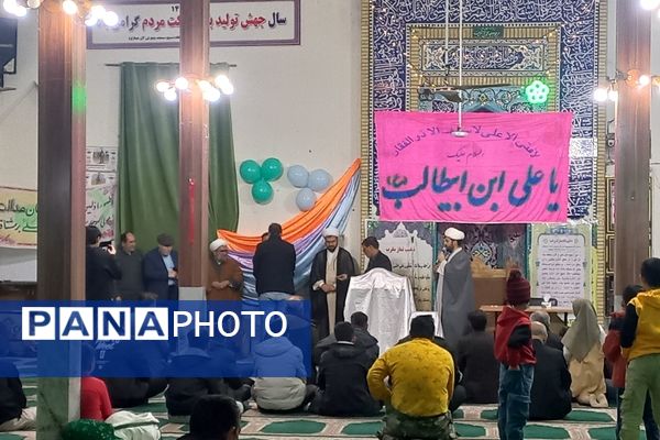 جشن ولادت حضرت علی(ع) در مسجد پنج تن سملقان