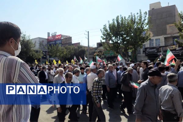 حضور پرشور مردم قرچک در راهپیمایی بشارت نصر
