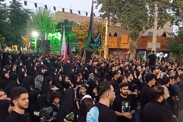 مراسم تاسوعای حسینی در شهرستان ورامین