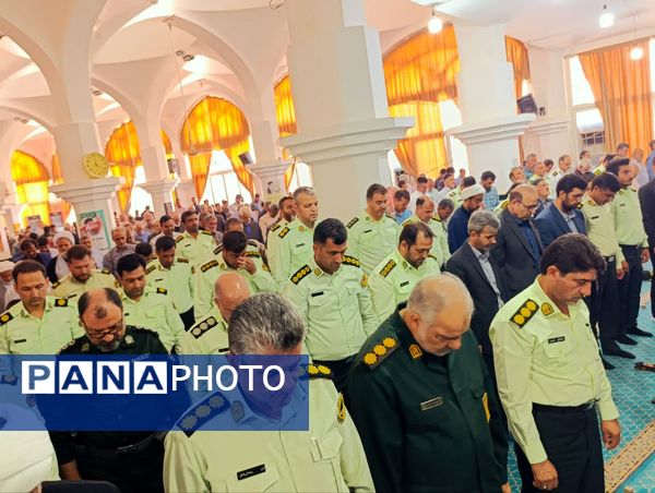 برگزاری نماز عبادی سیاسی جمعه همزمان با شروع هفته انتظامی در شهرستان خلیل اباد 