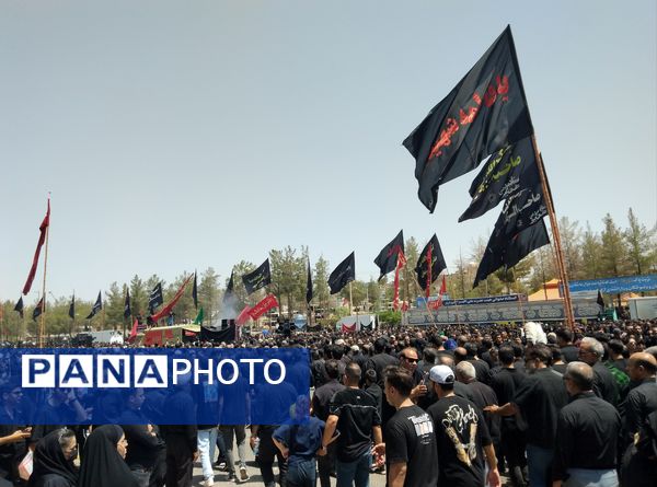 عزاداری مردم بیرجند در روز عاشورا 