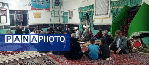 نشست مسئولان و هیات امنای مسجد صاحب الزمان (عج) روستای گزکوه 