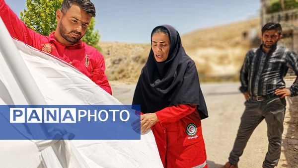 آموزش چادرزنی و برپایی کمپ امدادی به فراگیران هلال احمر در مارگون