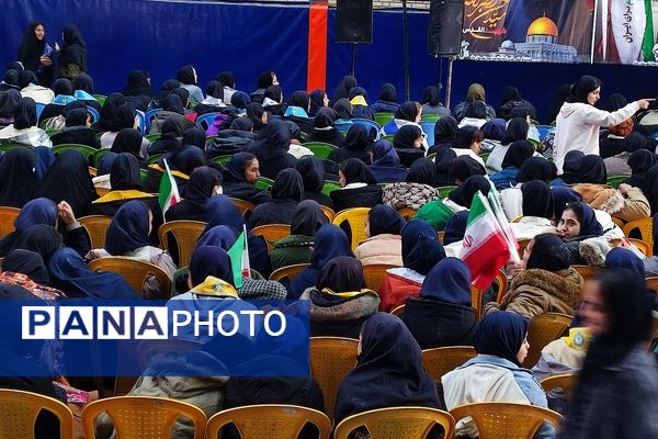 همایش بزرگ فرزندان حاج قاسم به‌مناسبت دهه فجر در شهرستان مانه