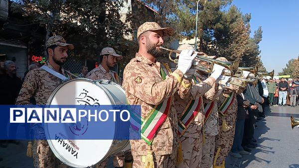 تشییع پیکر جانباز شهید علی فتح آبادی در نیشابور 