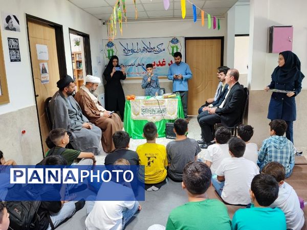 جشن عید غدیر وتقدیر از دانش آموزان توسط کانون فرهنگی هنری شهید مطهری شهر آشخانه