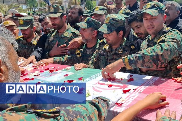 مراسم وداع با شهید امیرحسین مزینی در فریمان