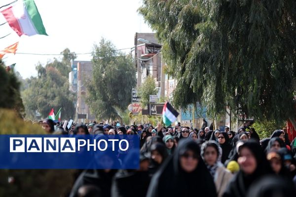 راهپیمایی ۲۲ بهمن در شهرستان بم 