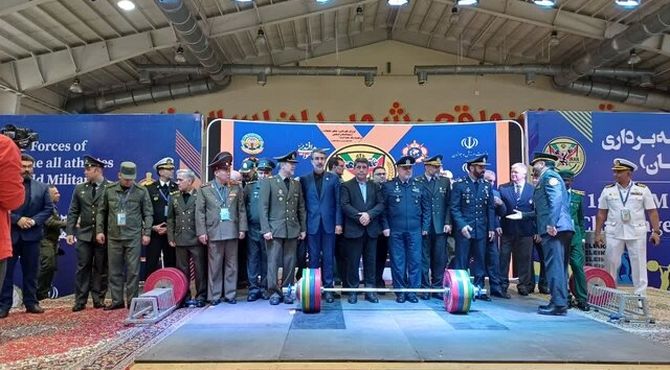 آغاز اولین دوره مسابقات وزنه‌برداری ارتش‌های جهان در بابلسر