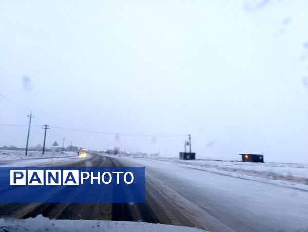 بارش برف و باران در بروجن