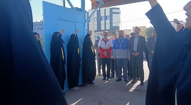 مانور زلزله در دبیرستان شهید دهقان