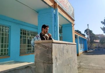 زنگ آغاز هفته بسیج دانش آموزی در دبیرستان شاهد ابوذر غفاری نیشابور