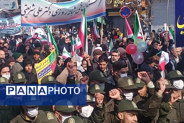 راهپیمایی ۲۲ بهمن در نیشابور 