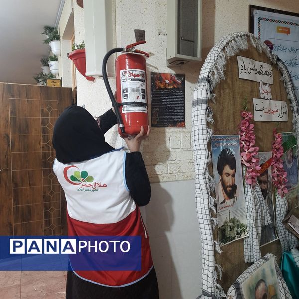 مانور زلزله در دبیرستان مهدی خدابنده