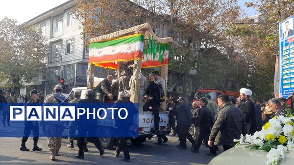 اجتماع فاطمیون و تشییع پیکر 2 شهید گمنام در تالش