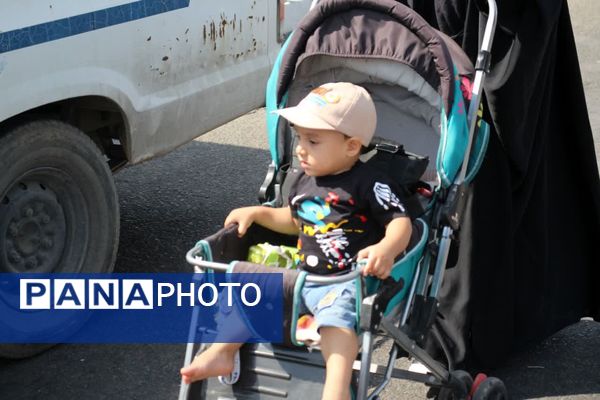 راهپیمایی دلدادگان حسینی در شهرستان سمنان