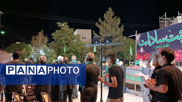 برگزاری مراسم عزاداری شب ششم ماه‌محرم در شهر نیم‌‌ور