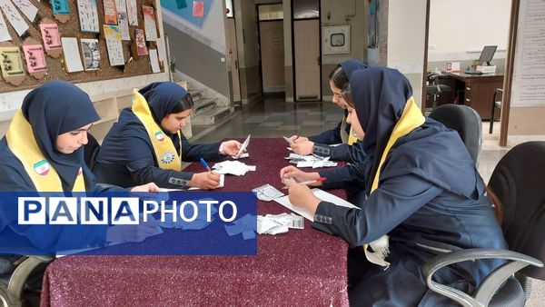  انتخابات شورای دانش آموزی در دبیرستان هوشیار