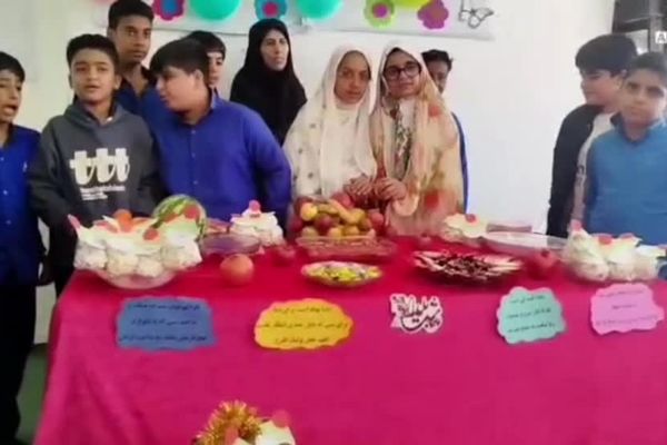 جشن میلاد امام پنجم شیعیان و شب یلدا در مدارس میناب 