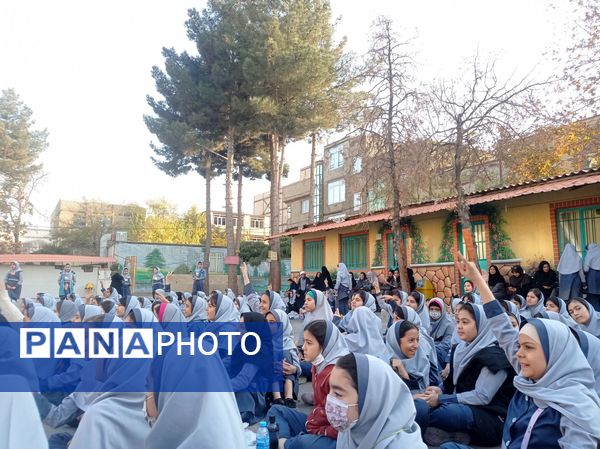 مراسم شهادت حضرت فاطمه (س) در دبستان علی دهقانیان ۲ تبادکان