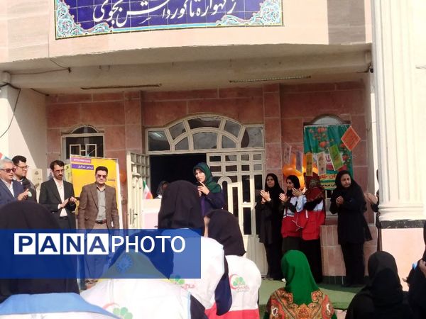 مانور زلزله در دبیرستان شهید بهشتی بندرترکمن