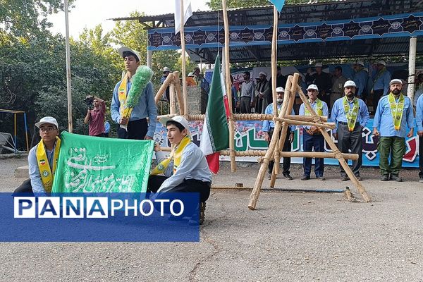 حضور دانش‌آموز خبرنگاران پسر پانا ناحیه دو شهرری در اردوی ملی پیشتازان