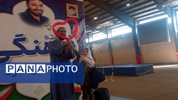 مراسم یادبود شهید حسن طهرانی‌مقدم در هفته فرهنگی در سالن دومیدانی برادران شهید مظفر ملارد
