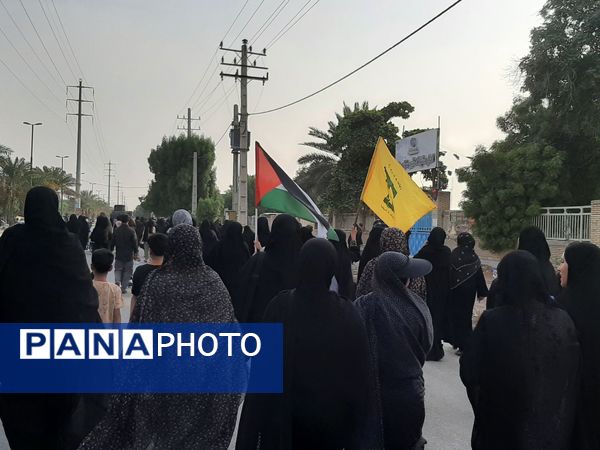 پیاده‌روی جاماندگان  اربعین حسینی شهرستان میناب