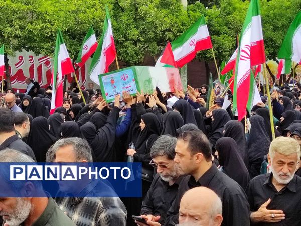 تشییع شهدای جنایت صهیونیست‌ها در بابل