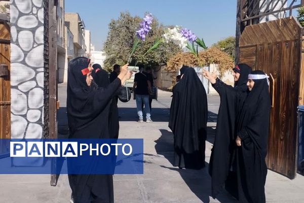 آیین استقبال از شهید گمنام در دبیرستان الزهرا 