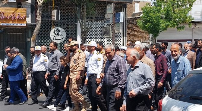 راهپیمایی با شکوه مردم شازند در محکومیت تجاوز اسرائیل به خاک مقدس ایران