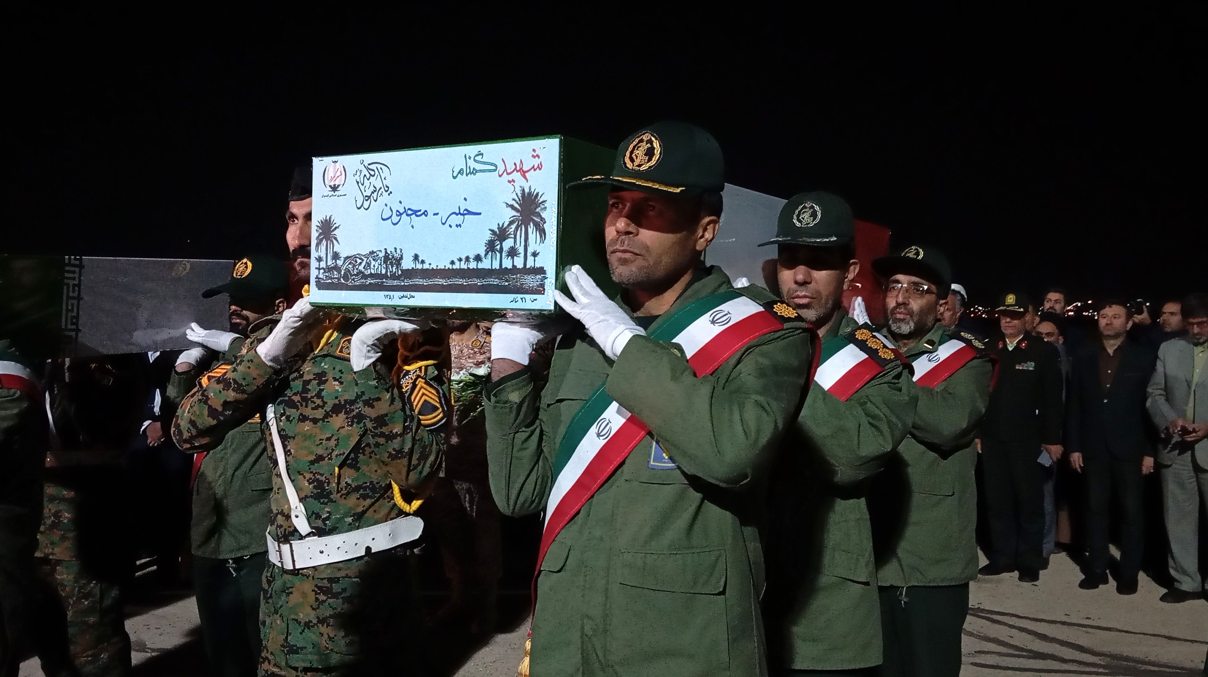 آیین استقبال از ۶ شهید گمنام در استان چهارمحال و بختیاری