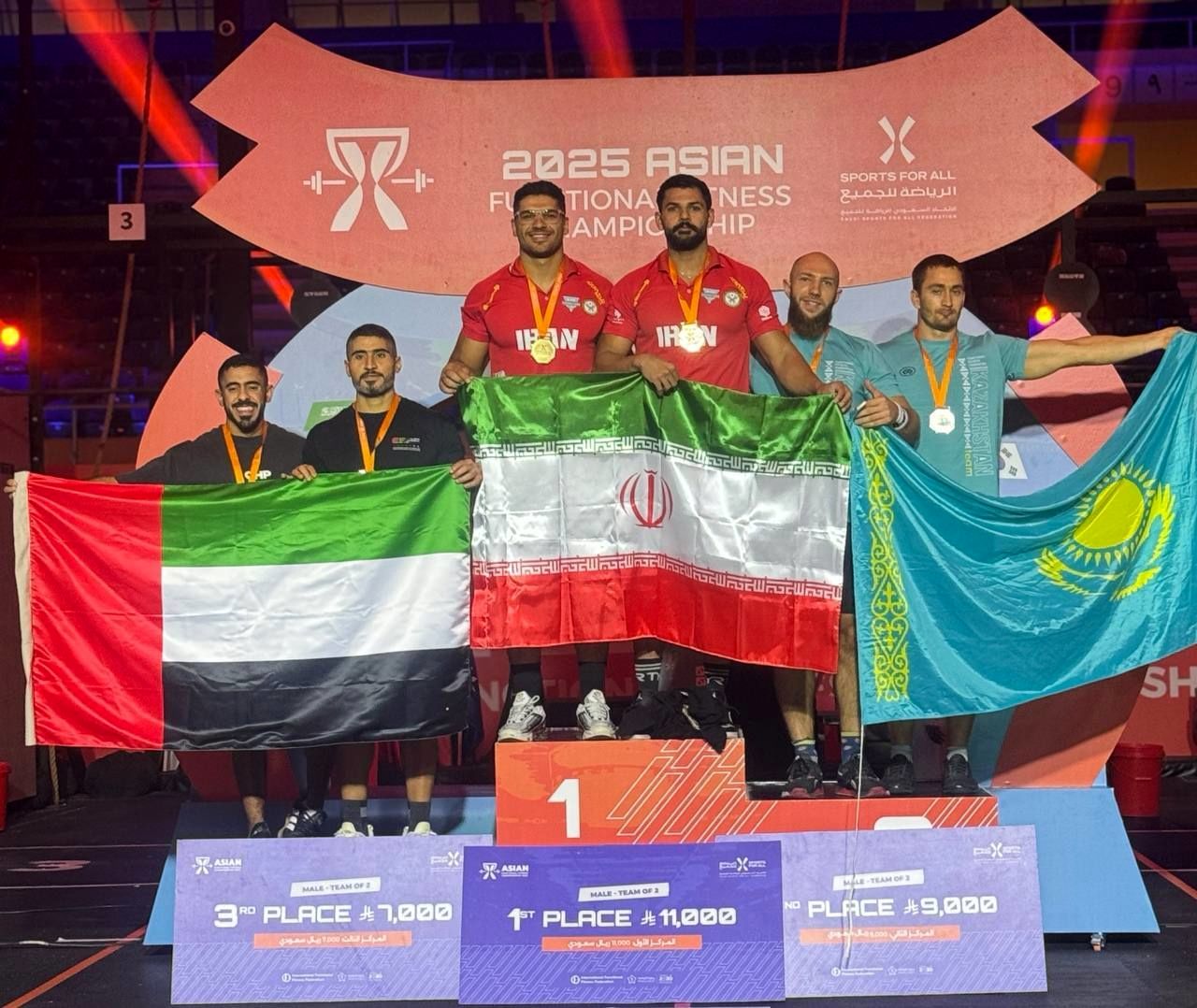 درخشش تیم ملی فانکشنال فیتنس در مسابقات قهرمانی آسیا