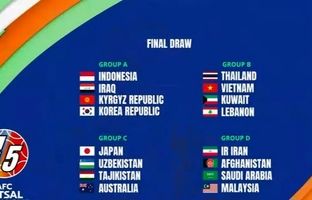 رقیبان تیم ملی فوتسال در جام ملت‌های آسیا مشخص شدند