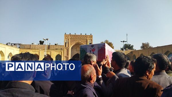 تشییع پیکر جانباز شهید علی فتح آبادی در نیشابور 