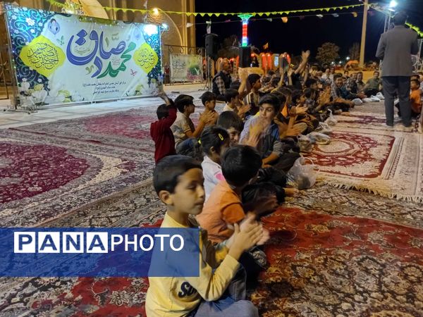 جشن میلاد امام محمد صادق (ع) و حضرت محمد (ص) در امامزاده محمد عابد کاخک