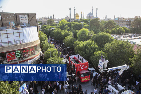 تشییع پیکرهای مطهر 8 شهید جنایات رژیم صهیونیستی در قم