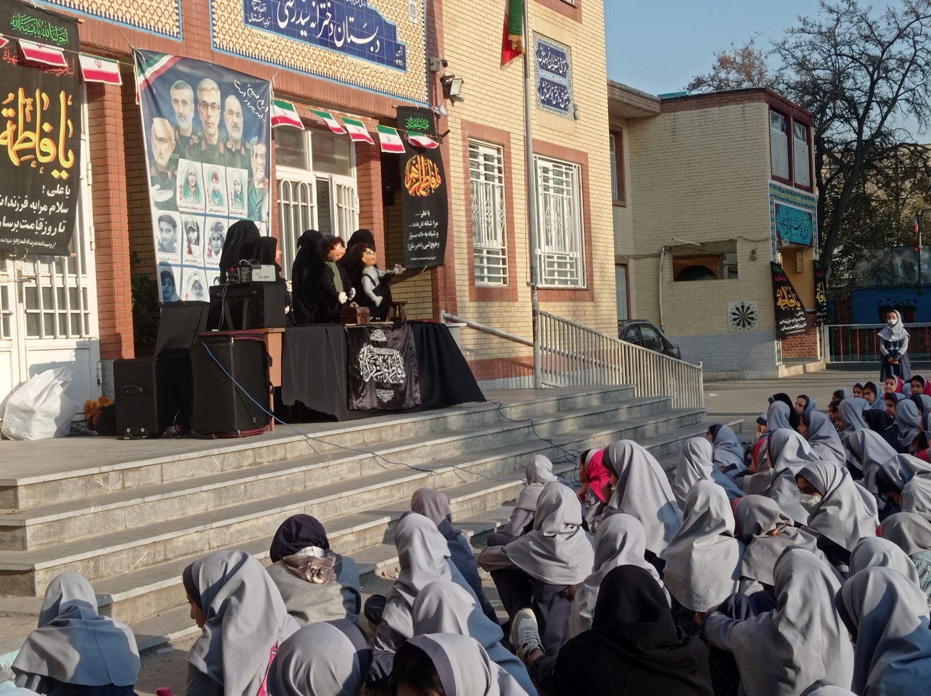 مراسم شهادت حضرت فاطمه (س) در دبستان علی دهقانیان ۲ تبادکان
