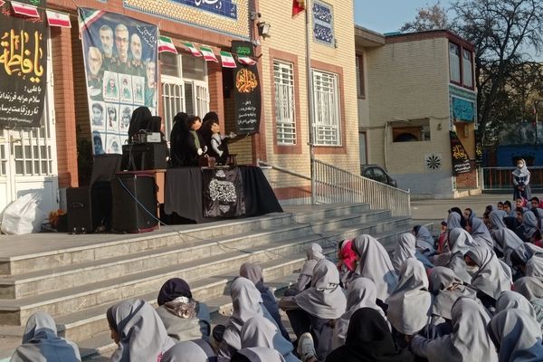 مراسم شهادت حضرت فاطمه (س) در دبستان علی دهقانیان ۲ تبادکان