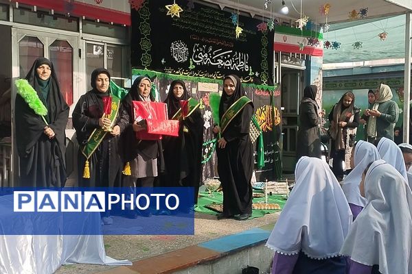 پیوند دل‌های دانش‌آموزان شهرقدس در سوگ حضرت زهرا(س)