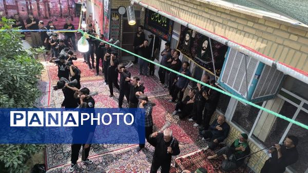 مراسم عزاداری و زنجیرزنی تاسوعای حسینی در شهر حسن آباد جرقویه علیا 