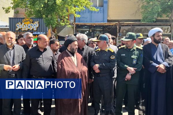 مراسم وداع با شهید امیرحسین مزینی در فریمان