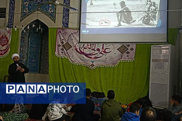 اولین روز حضور پسران ناحیه دو شهرری در مراسم معنوی اعتکاف 