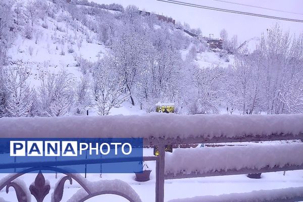 بارش باران و برف در شهر زیبای بار و شادی مردم از نزول رحمت الهی