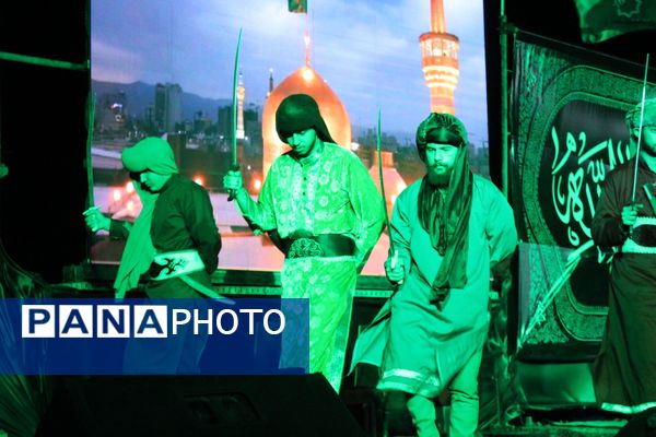 تئاتر دلدادگی در مکان سلسله الذهب نیشابور در شب هفتم محرم 